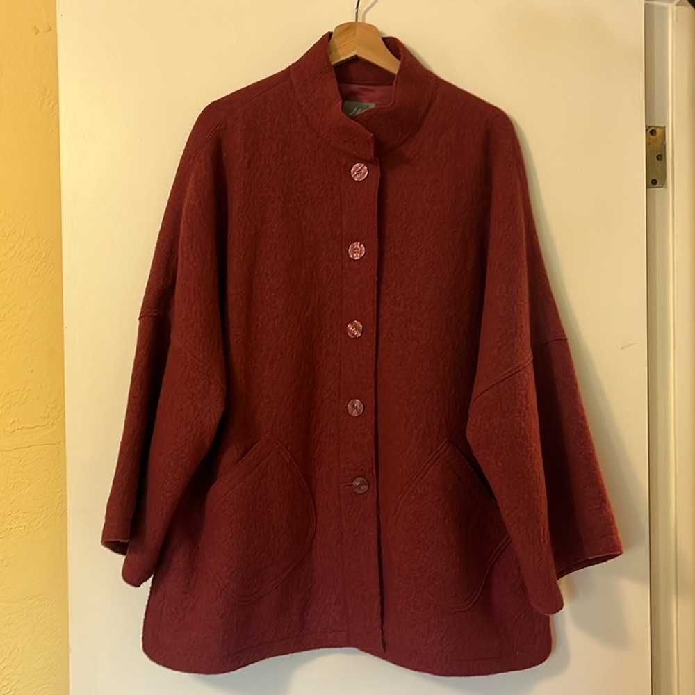 J.Jill Brushed 100% Wool Coat